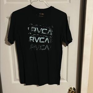 RVCA Black and Blue Graphic Tee